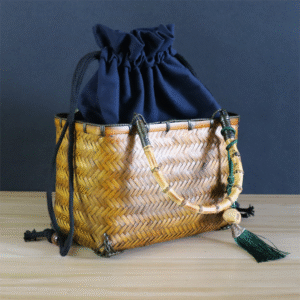 Pure natural rattan hand-woven storage basket